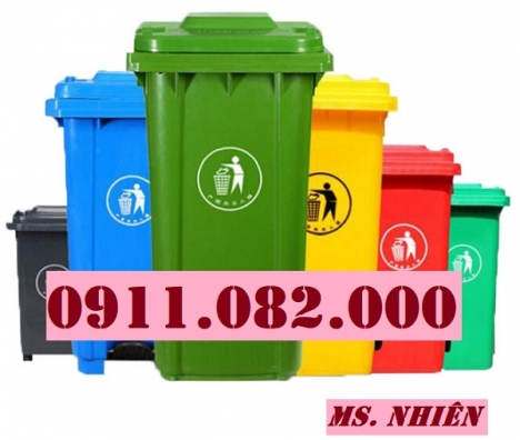 Thanh lý thùng rác 120 lít 240 lít giá rẻ tại sóc trăng- thùng rác màu xanh hàng mới 100%- lh 091108