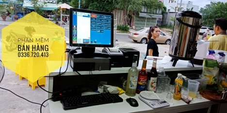 Nhận Lắp đặt trọn bộ máy tính tiền ở Kiên Giang cho tiệm trà sữa