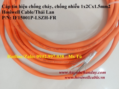 Cáp tín hiệu Hosiwell chống cháy, chống nhiễu: 1.0mm2, 1.5mm2, 2.5mm2