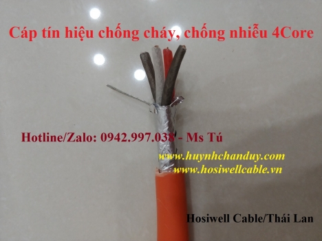 Cáp tín hiệu Hosiwell chống cháy, chống nhiễu: 1.0mm2, 1.5mm2, 2.5mm2