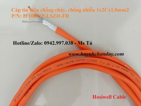 Cáp tín hiệu Hosiwell chống cháy, chống nhiễu: 1.0mm2, 1.5mm2, 2.5mm2