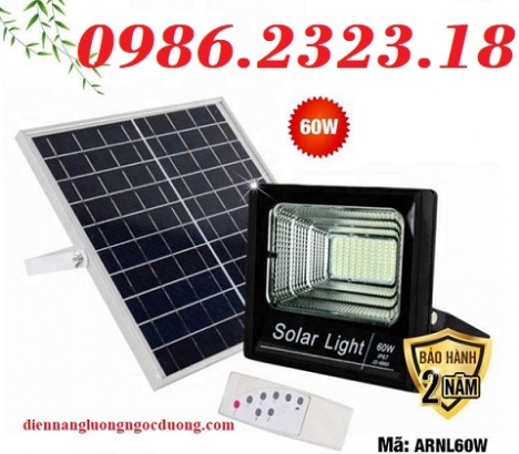 đèn led pha 60w năng lượng mặt trời,đèn năng lượng mặt trời, đèn NLMT sân vườn,đèn led pha 60W