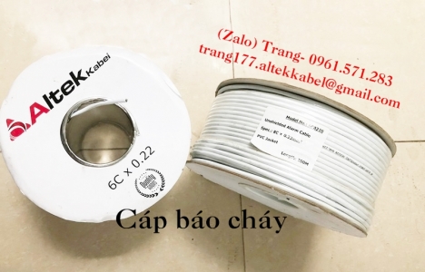 Cáp báo cháy 4x0,22 6x0,22 8x0,22 giá đại lý tại Hà Nội