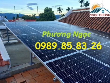 Điện năng lượng mặt trời hòa lưới 5KW, hệ thống điện mặt trời công suất 5KW