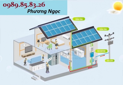 Điện năng lượng mặt trời hòa lưới 5KW, hệ thống điện mặt trời công suất 5KW