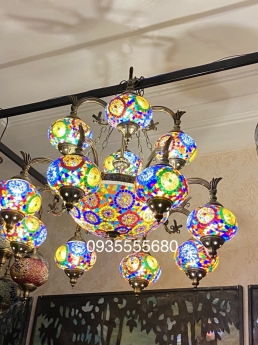 Giao lưu bộ chùm lấp lánh sắc màu 2 tầng lạ mắt