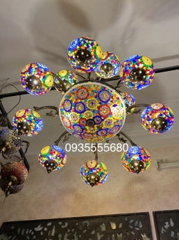 Giao lưu bộ chùm lấp lánh sắc màu 2 tầng lạ mắt
