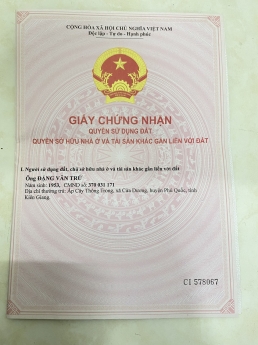 Đất đẹp mặt tiền Phú Quốc 108m² giá 1.3 tỷ