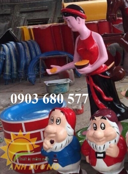 Cung cấp tượng vườn cổ tích cho trường mầm non giá SỐC