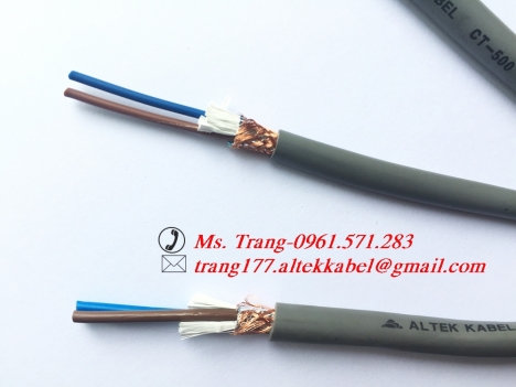 Cáp điều khiển 2x0.75 có chống nhiễu dùng cho âm thanh