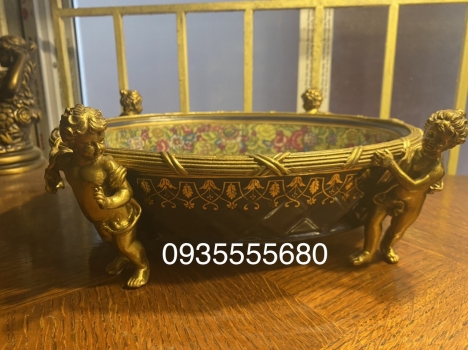 Giao lưu e khay gốm đồng hàng bỉ cao cấp