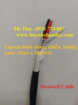 Cáp tín hiệu âm thanh 18awg chống nước Hosiwell chuẩn UL