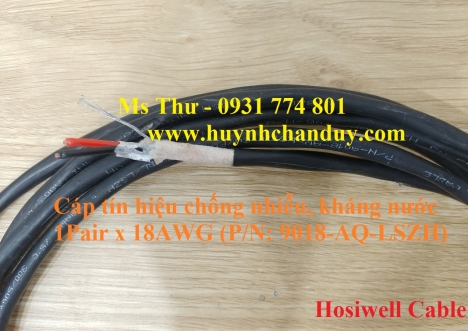 Cáp tín hiệu âm thanh 18awg chống nước Hosiwell chuẩn UL
