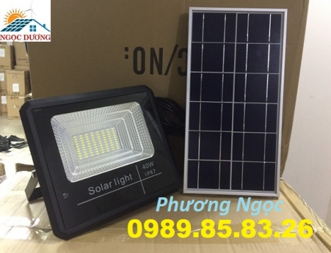 Đèn 40W năng lượng mặt trời, đèn pha led năng lượng mặt trời, đèn pha 40W