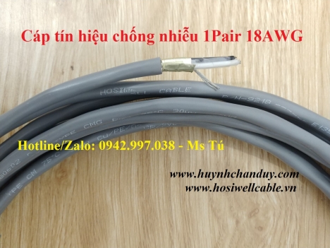 Cáp điều khiển tín hiệu 1Px18AWG (0.75mm2 - 1.0mm2) - P/N: 9218