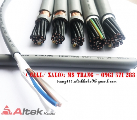 Cáp điện chống nhiễu 4 lõi và 12 lõi cho thang máy