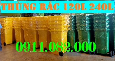 Thùng rác 120 lít màu xanh giá rẻ tại bạc liêu- lh 0911082000 Nhiên