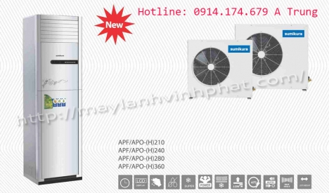 Đón nhận niềm nở tại miền nam là dòng Máy lạnh tủ đứng Sumikura APF/APO 210 giá cạnh tranh