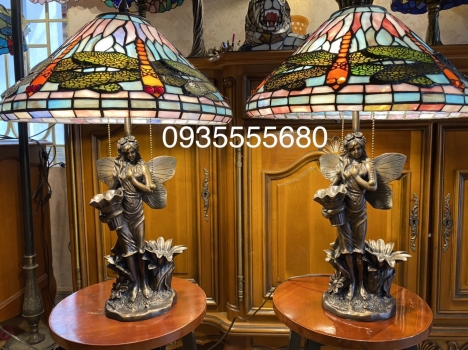 Giao lưu đôi đèn tiffany chuồn chuồn mỹ cao cấp
