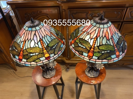 Giao lưu đôi đèn tiffany chuồn chuồn mỹ cao cấp