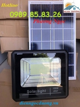 Đèn năng lượng mặt trời 100W, đèn mặt trời 100W led pha