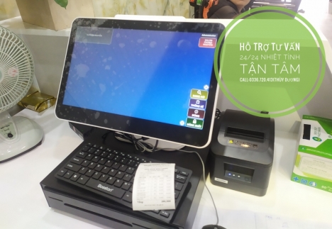 Bán máy tính tiền giá rẻ tại Bình Thuận cho salon tóc