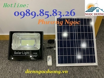 Đèn 150W, Đèn Pha Năng Lượng Mặt Trời 150w, đèn led mặt trời