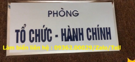 Gia công các loại biển phòng ban cho văn phòng, nhà xưởng, trung tâm thương mại