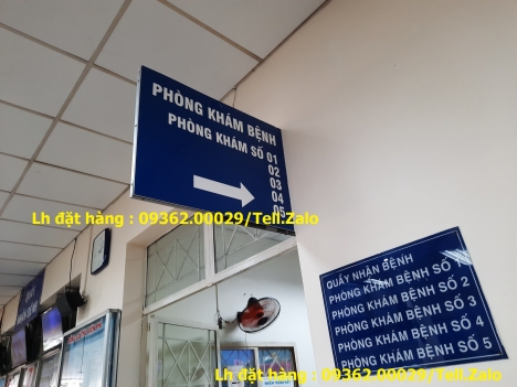 Gia công các loại biển phòng ban cho văn phòng, nhà xưởng, trung tâm thương mại