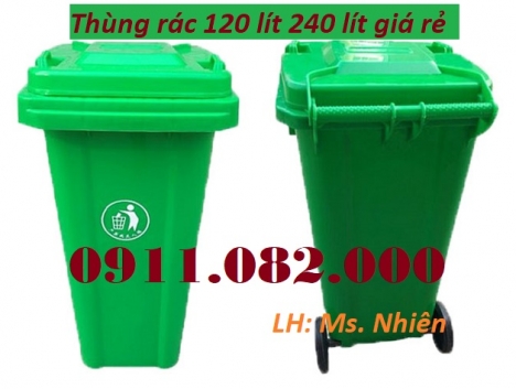 Giá sỉ thùng rác 120 lít 240 lít giá rẻ- thùng rác môi trường, thùng rác văn phòng- lh 0911082000