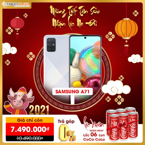 Ưu đãi Samsung A71 nhận lộc tết tại Tablet Plaza!!!