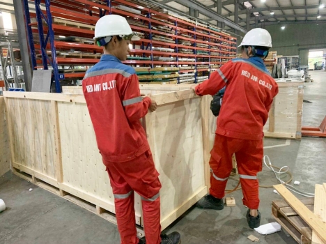 Đóng gói hàng hóa xuất khẩu ại KCN thăng long