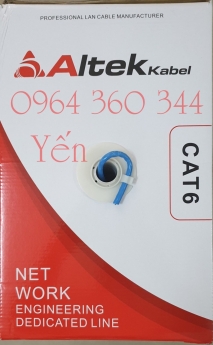 Cáp báo cháy, cáp mạng UTP/FTP Cat6 Cta5e 305m/cuộn Altek Kabel