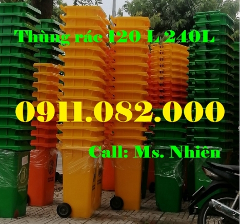 Thùng rác nhựa chuyên sỉ giá rẻ- Thùng rác 120 lít 240 lít 660 lít- lh 0911082000