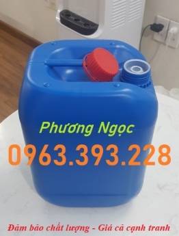 Can nhựa hóa chất dung tích 10 Lít, can vuông nhựa nguyên sinh