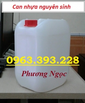 Can nhựa hóa chất dung tích 10 Lít, can vuông nhựa nguyên sinh