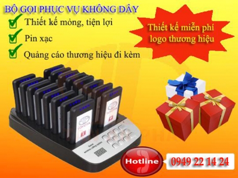 Bộ rung gọi khách hàng không dây cho trà sữa tại Cao Lãnh giá rẻ