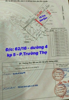 Bán gấp bán rẻ, 228m² đất Thủ Đức giá chỉ 3 tỷ