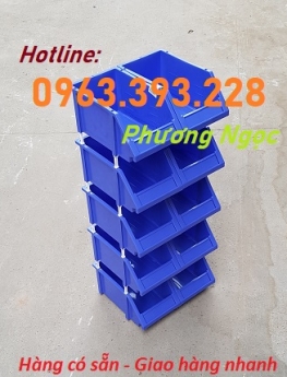 Kệ nhựa đựng linh kiện, khay nhựa chống tầng, kệ dụng cụ xếp chồng