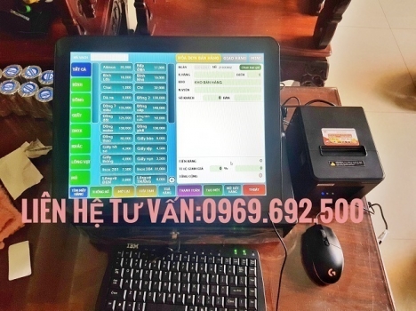 Máy tính tiền cho quán hồng trà ở Long An