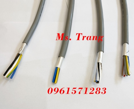 Cáp điều khiển 4 lõi chống nhiễu 2 lớp lá bạc và lưới đồng