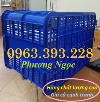 Sóng nhựa rỗng HS005, thùng nhựa 8T rỗng, sọt công nghiệp 8 tầng