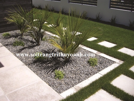 Sỏi trang trí sân vườn