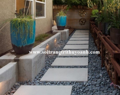 Sỏi trang trí sân vườn