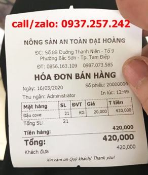 Máy in hóa đơn cho cửa hàng hải sản tại Cần Thơ, Sóc Trăng