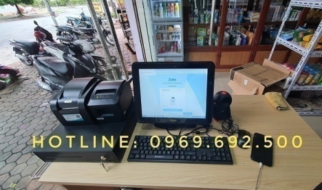 Máy tính tiền ở Hậu Giang cho tiệm sữa