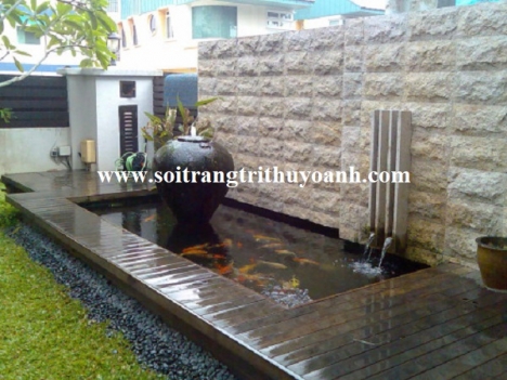 Sỏi trang trí hồ cá