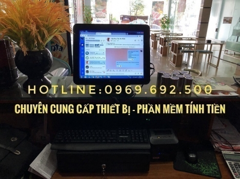 Thiết bị tính tiền cho quán hải sản ở Phan Thiết