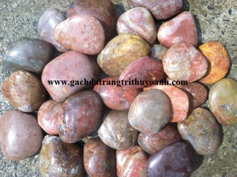 Sỏi đỏ bóng trang trí