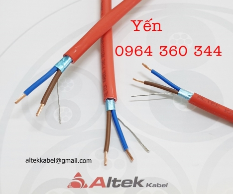 Altek Kabel Cáp chống cháy chống nhiễu 1Pair 1.0mm2, 1.5mm2, 2.5mm2